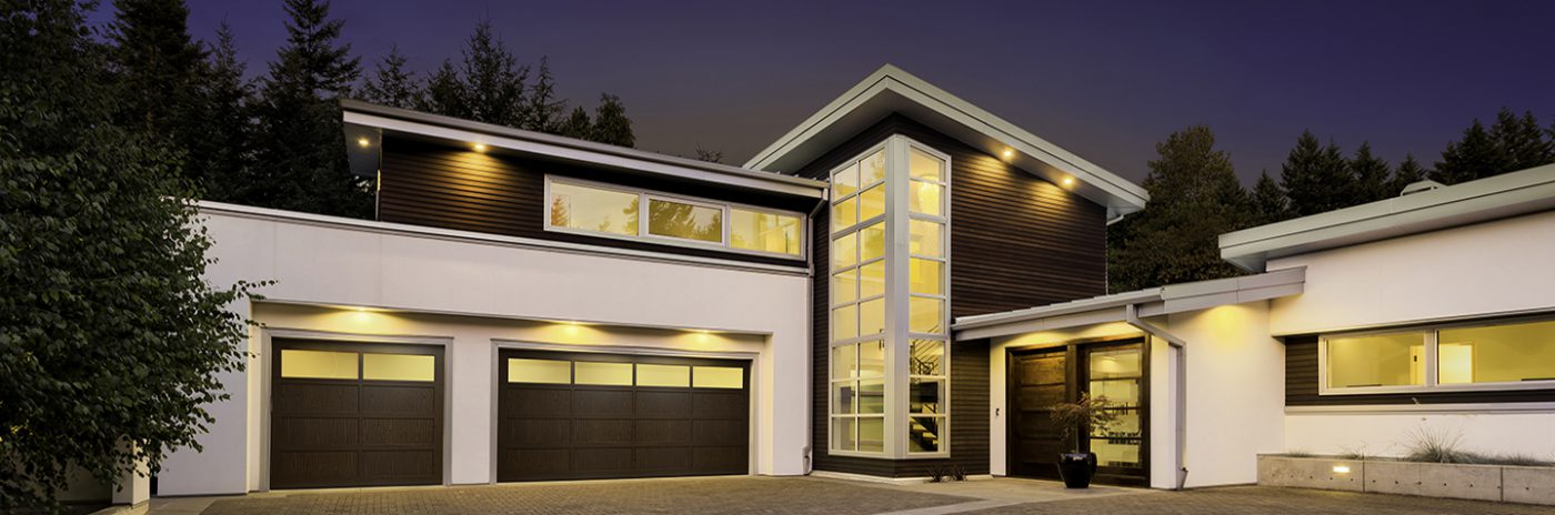 Haas Door features Linetec wood grain finish