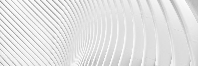 White Abstract Curved Architecture