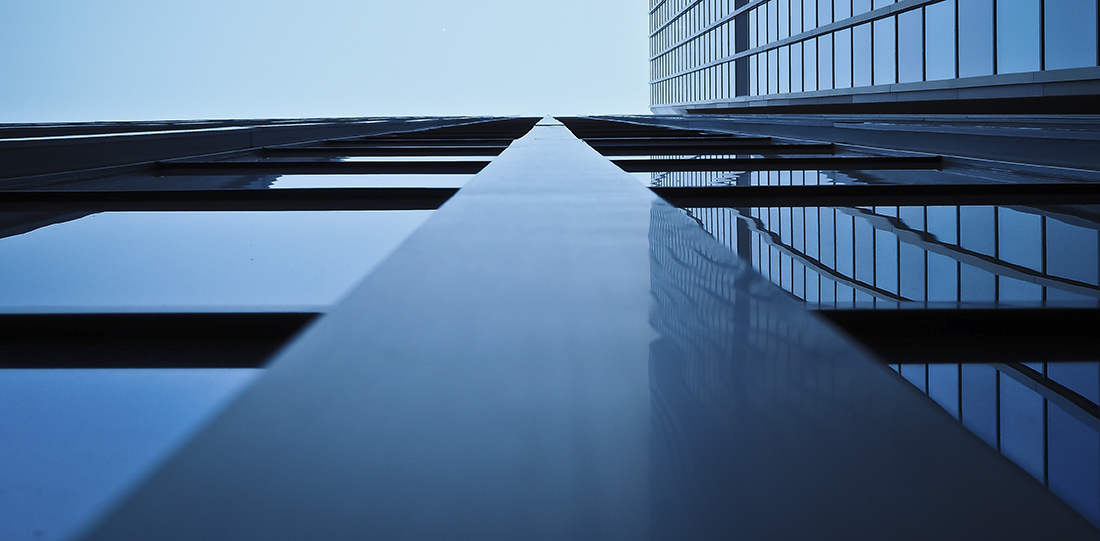 skyscraper looking up