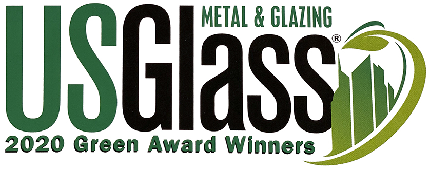 USGlass Green Award 2020 logo